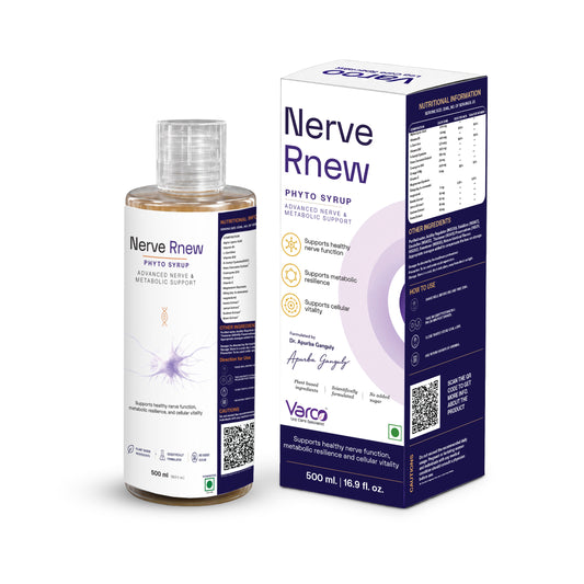 Varco Nerve Rnew Phyto Syrup for Nerve & Metabolic Health || Supports Healthy Nerves & Metabolic Health, Naturally 500ML