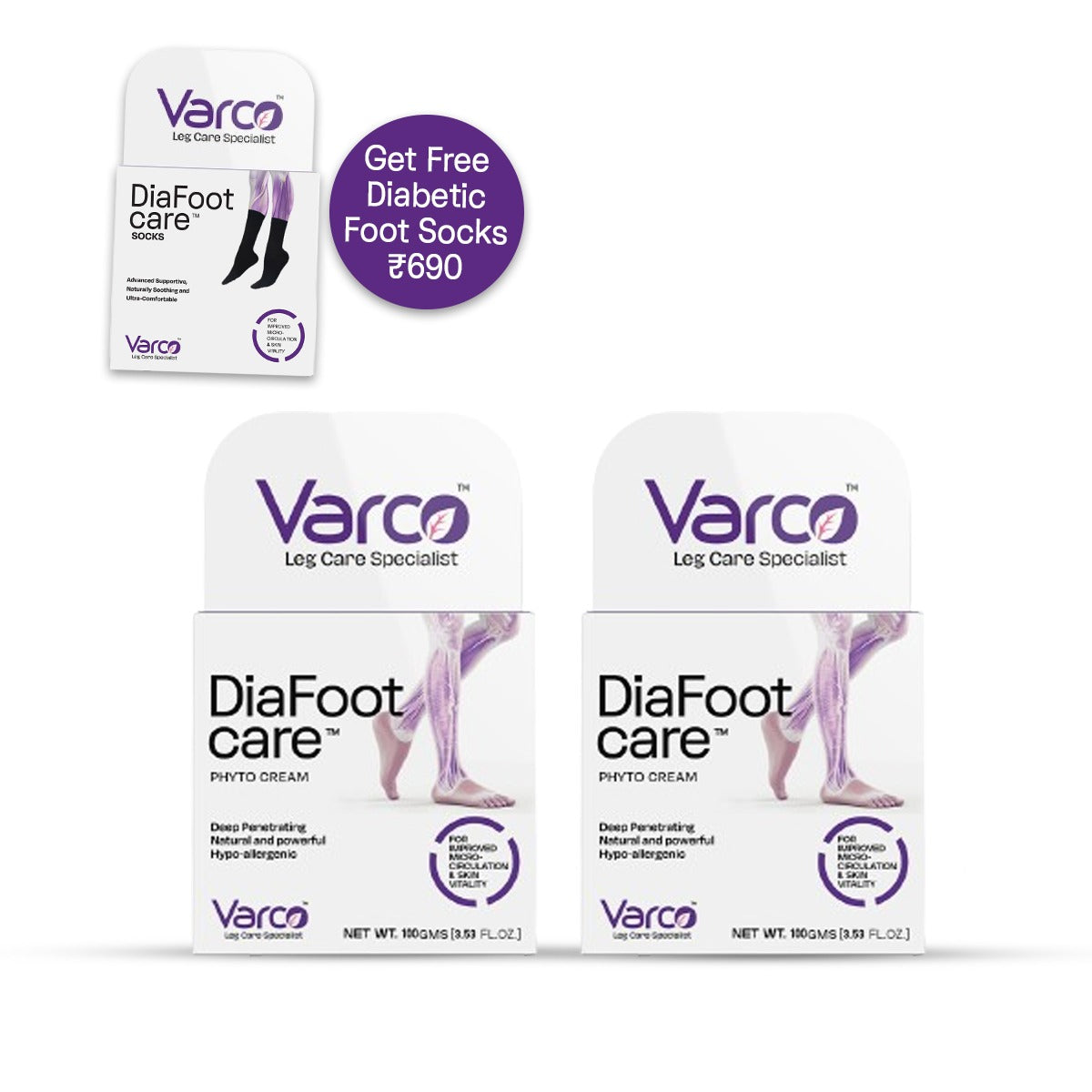 Varceo Varco DiaFoot Crème Combo – Varco Leg Care