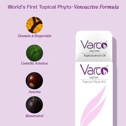 Advance Varicose Vein Phyto Oil with Bioactive Compounds & Topical Magnesium Soak