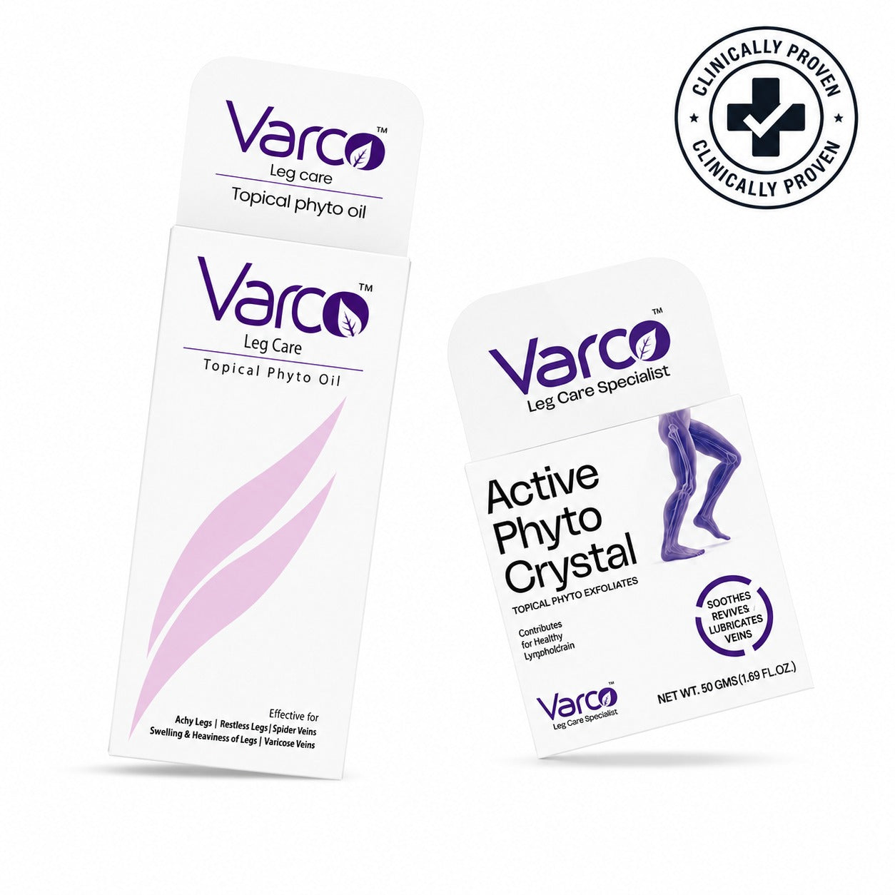 Advance Varicose Vein Phyto Oil with Bioactive Compounds & Topical Magnesium Soak